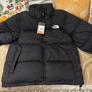 The North Face Black Jacket with White Logo